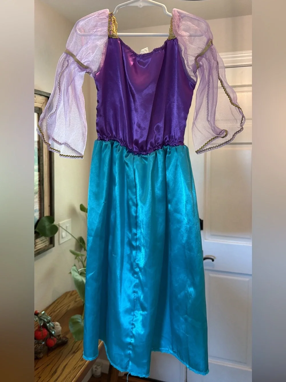 Kids Purple and Teal Princess Costume Dress